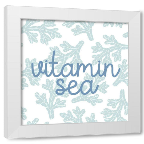 Vitamin Sea White Modern Wood Framed Art Print by Allen, Kimberly