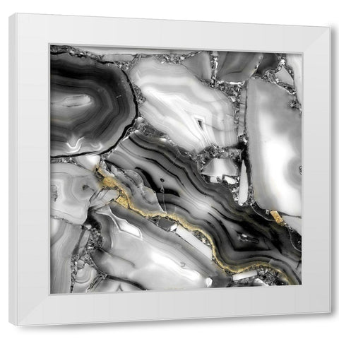 Fashion Abstract 2 White Modern Wood Framed Art Print by Allen, Kimberly