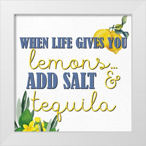 Lemon Tile 7 White Modern Wood Framed Art Print by Allen, Kimberly