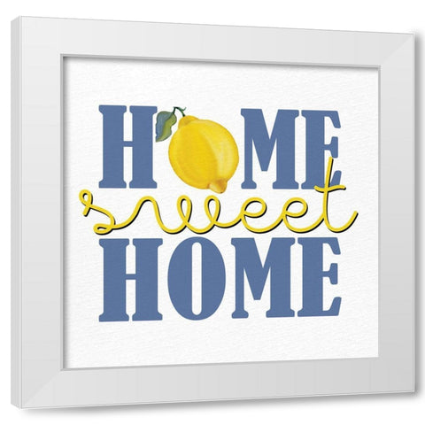 Lemon Tile 12 White Modern Wood Framed Art Print by Allen, Kimberly