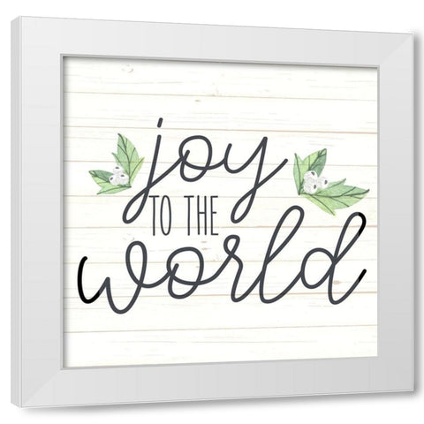 Joy White Modern Wood Framed Art Print by Allen, Kimberly