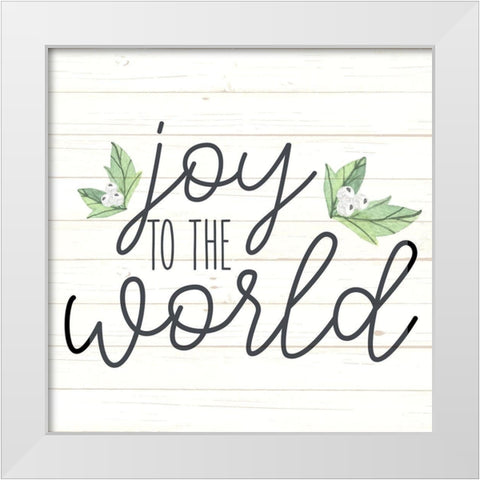 Joy White Modern Wood Framed Art Print by Allen, Kimberly