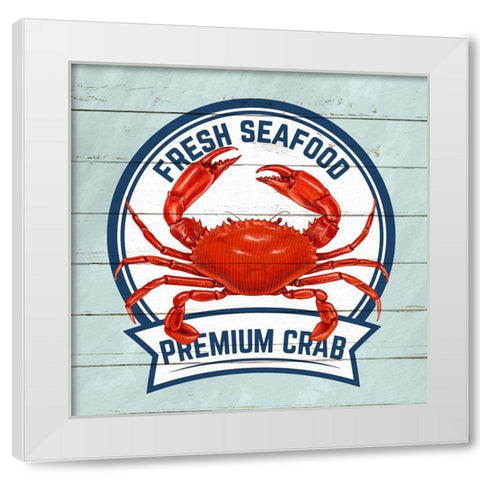 Fresh Crab White Modern Wood Framed Art Print by Allen, Kimberly