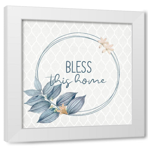 Blessings 1 White Modern Wood Framed Art Print by Allen, Kimberly