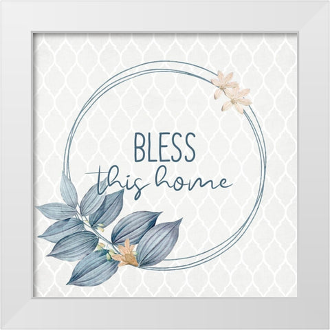 Blessings 1 White Modern Wood Framed Art Print by Allen, Kimberly