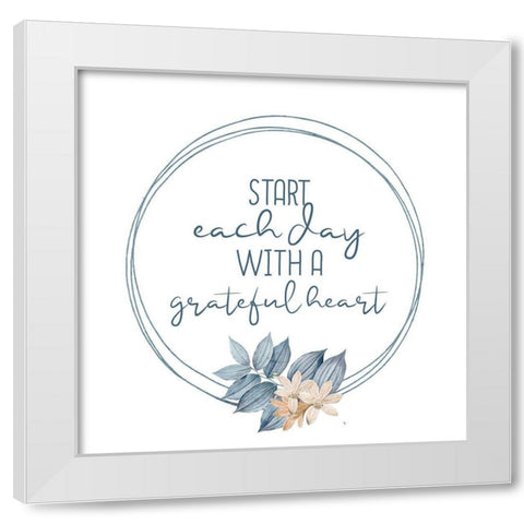 Blessings 9 White Modern Wood Framed Art Print by Allen, Kimberly