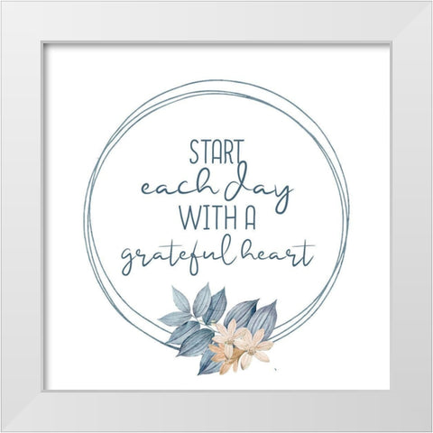 Blessings 9 White Modern Wood Framed Art Print by Allen, Kimberly