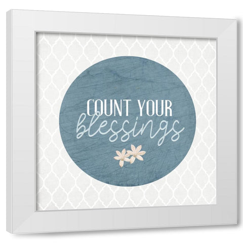 Blessings 12 White Modern Wood Framed Art Print by Allen, Kimberly
