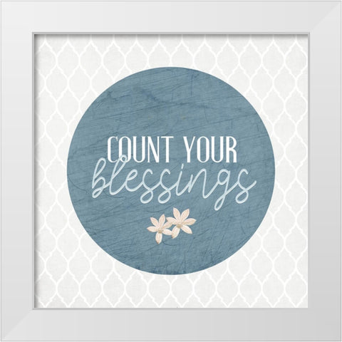 Blessings 12 White Modern Wood Framed Art Print by Allen, Kimberly