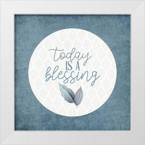 Blessings 13 White Modern Wood Framed Art Print by Allen, Kimberly