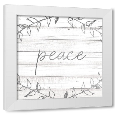 Christmas Romance 13 White Modern Wood Framed Art Print by Allen, Kimberly
