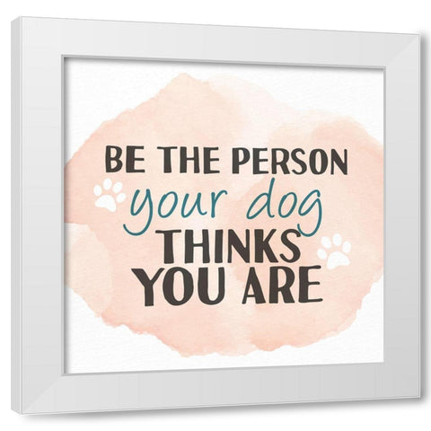 The Person White Modern Wood Framed Art Print by Allen, Kimberly