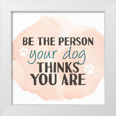 The Person White Modern Wood Framed Art Print by Allen, Kimberly