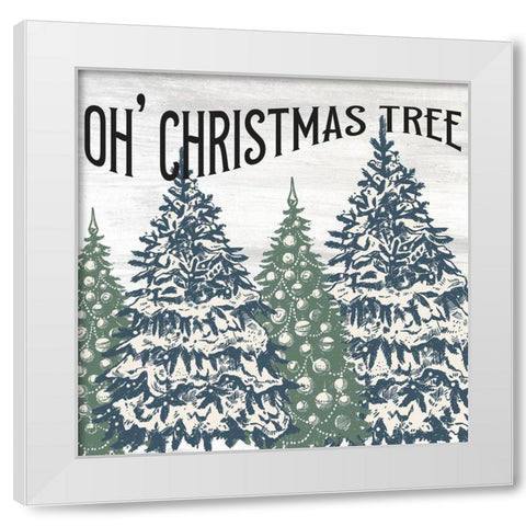 Oh Christmas Tree V2 White Modern Wood Framed Art Print by Allen, Kimberly