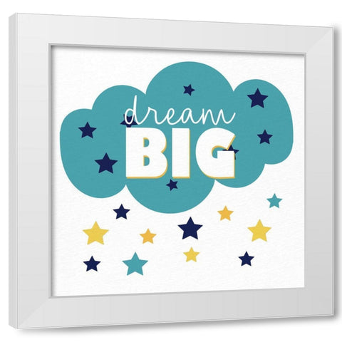 Big Love 1 White Modern Wood Framed Art Print by Allen, Kimberly