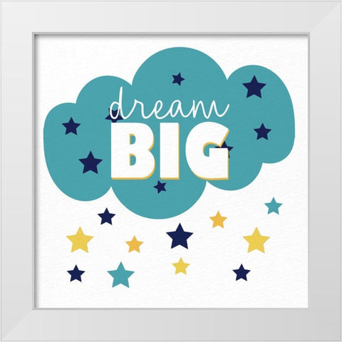 Big Love 1 White Modern Wood Framed Art Print by Allen, Kimberly