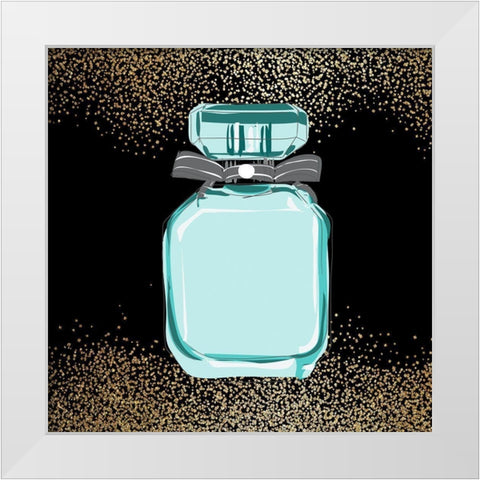 Teal Fashion 2 White Modern Wood Framed Art Print by Allen, Kimberly