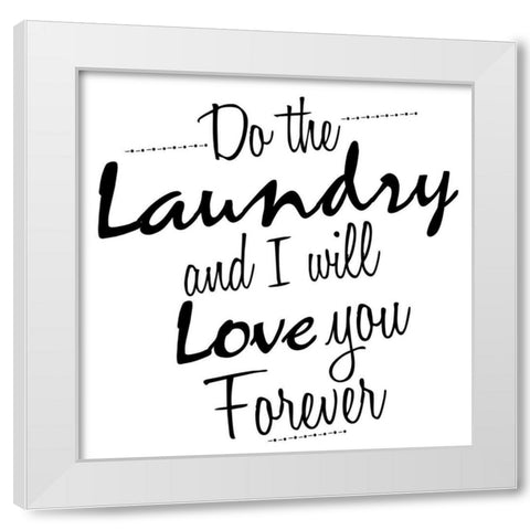 Do White Modern Wood Framed Art Print by Allen, Kimberly