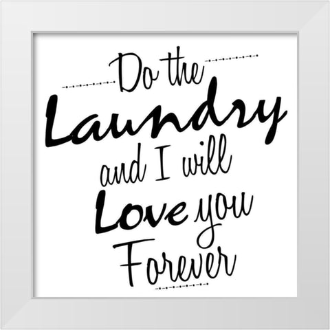 Do White Modern Wood Framed Art Print by Allen, Kimberly