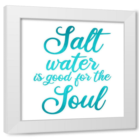 Salt Water White Modern Wood Framed Art Print by Allen, Kimberly