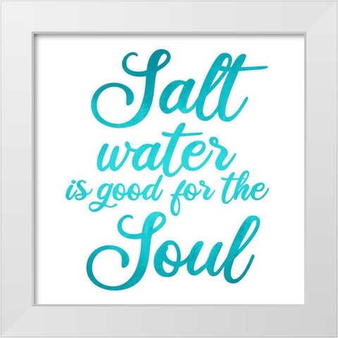Salt Water White Modern Wood Framed Art Print by Allen, Kimberly