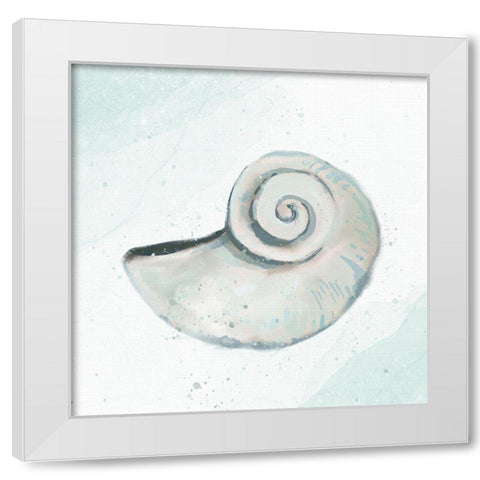 Seashore Shell 1 White Modern Wood Framed Art Print by Allen, Kimberly