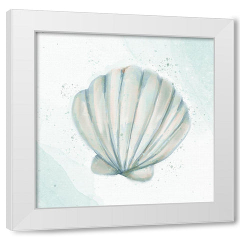 Seashore Shell 2 White Modern Wood Framed Art Print by Allen, Kimberly