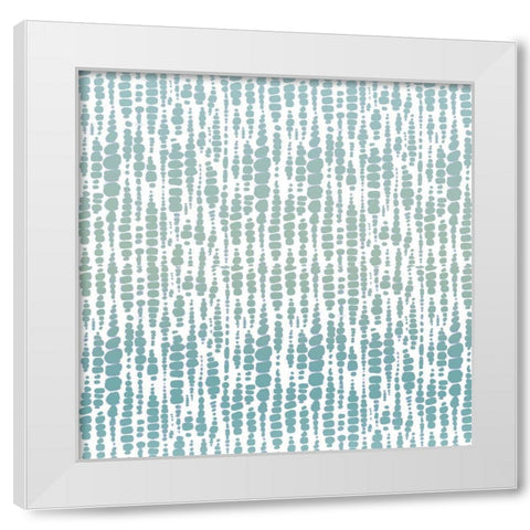 Watercolor Shibori White Modern Wood Framed Art Print by Allen, Kimberly