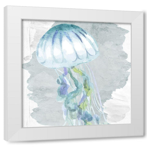 Sea Creatures 1 White Modern Wood Framed Art Print by Allen, Kimberly