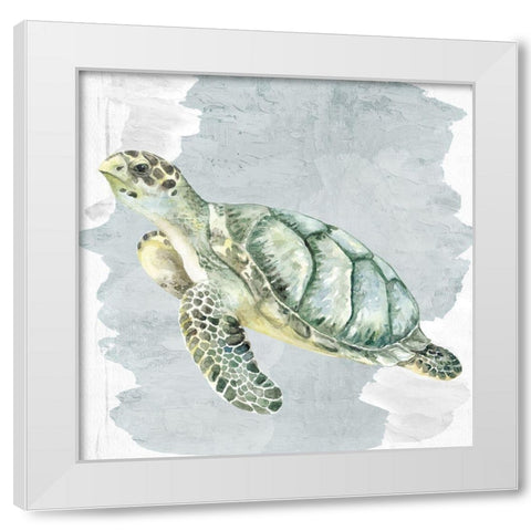 Sea Creatures 3 White Modern Wood Framed Art Print by Allen, Kimberly