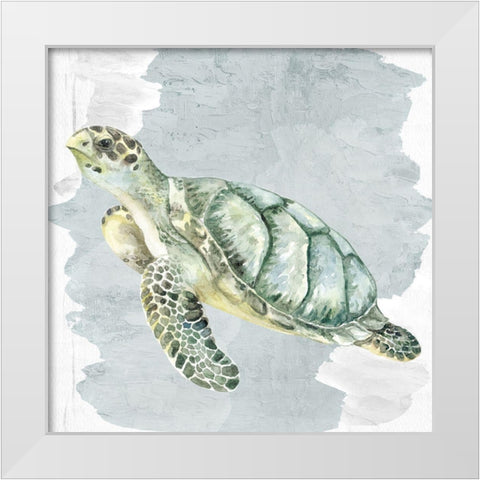 Sea Creatures 3 White Modern Wood Framed Art Print by Allen, Kimberly