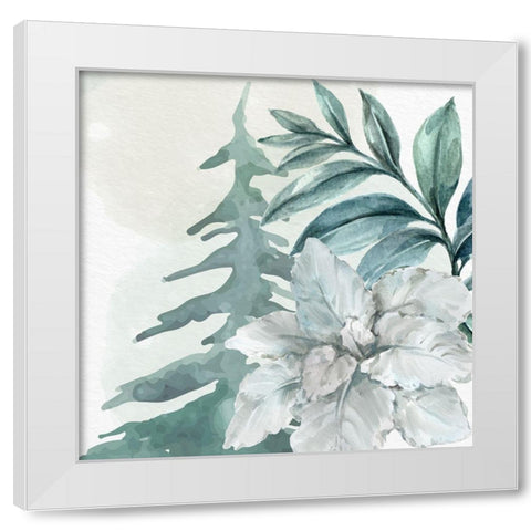 Poinsetta Tree 2 White Modern Wood Framed Art Print by Allen, Kimberly