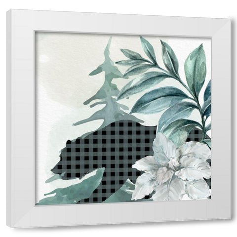 Poinsetta Tree 2 White Modern Wood Framed Art Print by Allen, Kimberly
