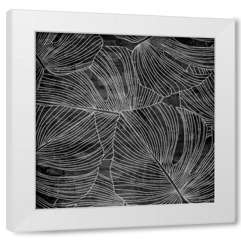 Monstera 1 White Modern Wood Framed Art Print by Allen, Kimberly