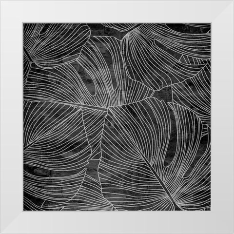 Monstera 1 White Modern Wood Framed Art Print by Allen, Kimberly