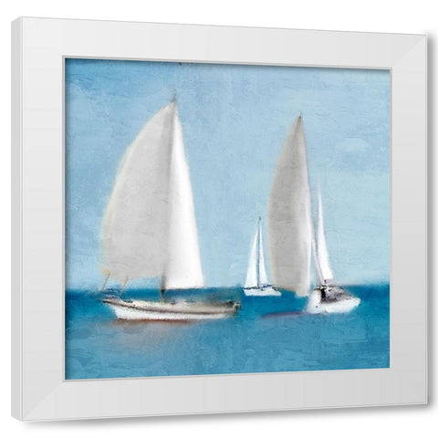 Sailing White Modern Wood Framed Art Print by Allen, Kimberly