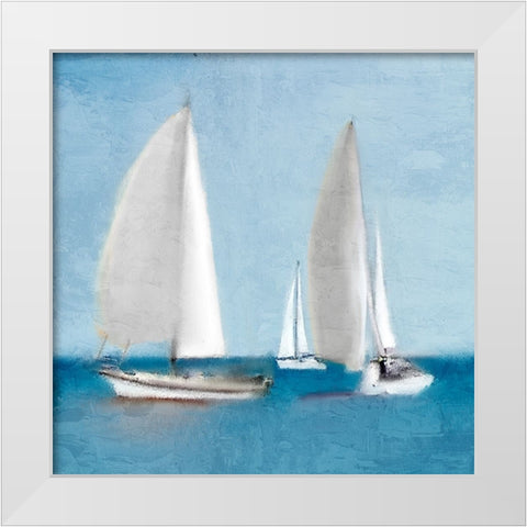 Sailing White Modern Wood Framed Art Print by Allen, Kimberly