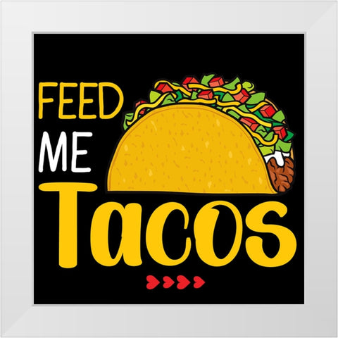 Feed Me White Modern Wood Framed Art Print by Allen, Kimberly