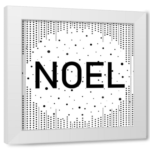 Joy Noel Peace 2 White Modern Wood Framed Art Print by Allen, Kimberly