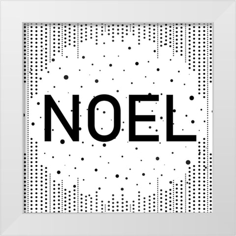 Joy Noel Peace 2 White Modern Wood Framed Art Print by Allen, Kimberly