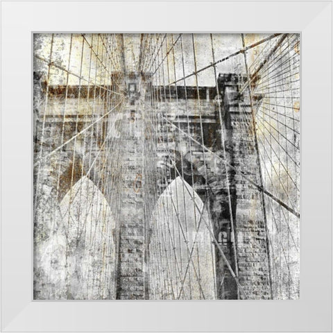 In the City 1 White Modern Wood Framed Art Print by Allen, Kimberly