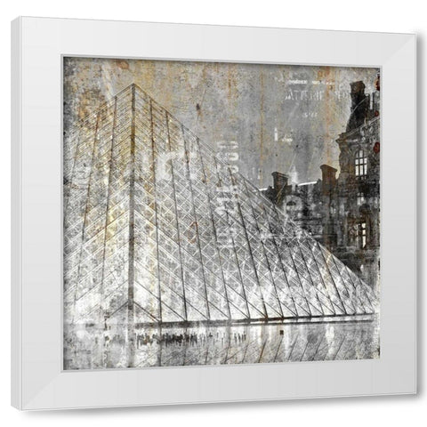 In the City 3 White Modern Wood Framed Art Print by Allen, Kimberly