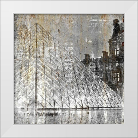 In the City 3 White Modern Wood Framed Art Print by Allen, Kimberly