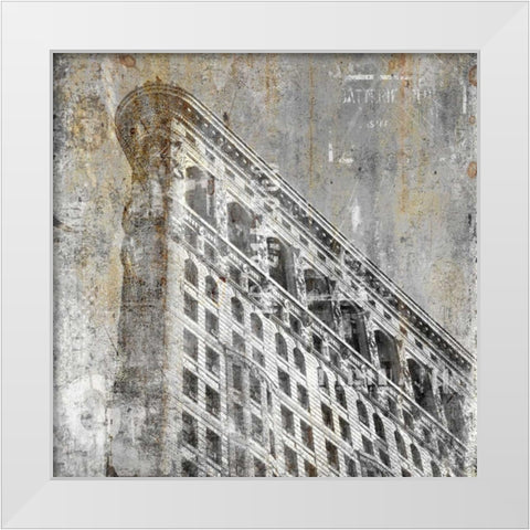 In The City 4 White Modern Wood Framed Art Print by Allen, Kimberly