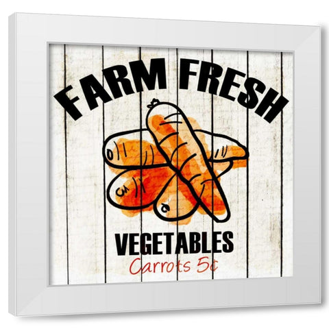 Farm Fresh 1 White Modern Wood Framed Art Print by Allen, Kimberly