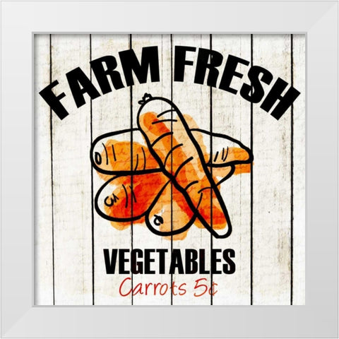 Farm Fresh 1 White Modern Wood Framed Art Print by Allen, Kimberly