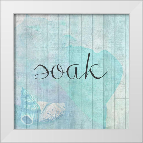 Relax Time 2 White Modern Wood Framed Art Print by Allen, Kimberly