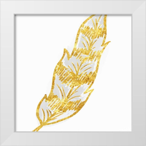 Phoenix Feather 2 White Modern Wood Framed Art Print by Allen, Kimberly