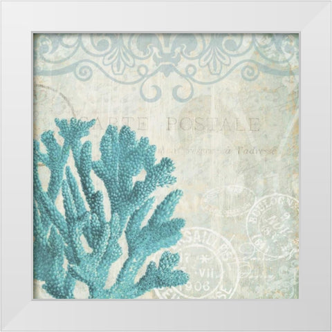 Under the Sea 1 White Modern Wood Framed Art Print by Allen, Kimberly