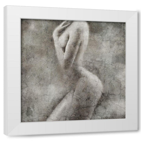 Figure No 32 White Modern Wood Framed Art Print by Kimberly, Allen